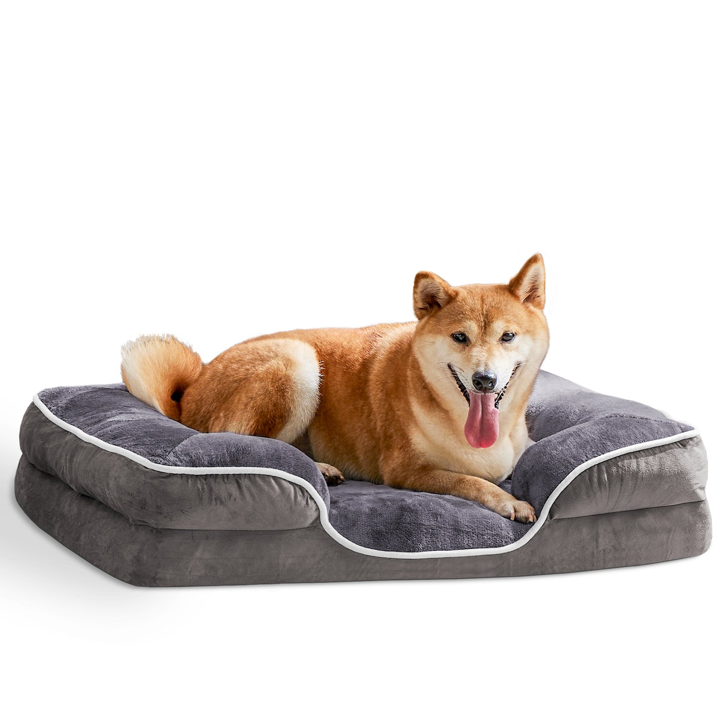 VGG Memory Foam Pet Bed For Small Dogs & Cats With Washable Removable Cover Non-Slip Base Waterproof Liner